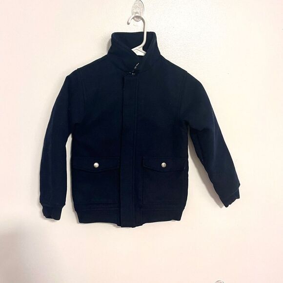 Oshkosh B’gosh boy Navy Blue Coat Cold Jacket Sz 8 (M) - Picture 1 of 10